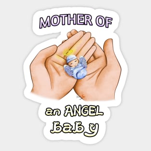 Mother of an Angel Baby Sticker